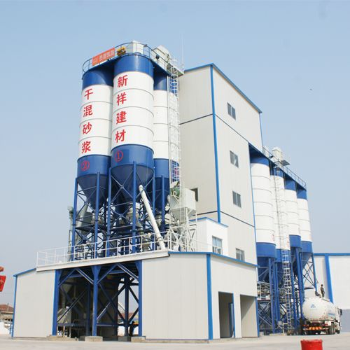 Dry mortar mixing plant