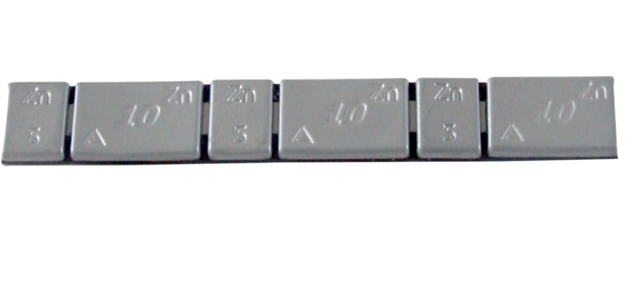 Zinc adhesive wheel weights