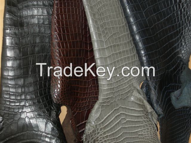 Genuine Nile Crocodile Skin Leather