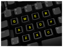 Glowing Keyboard Stickers