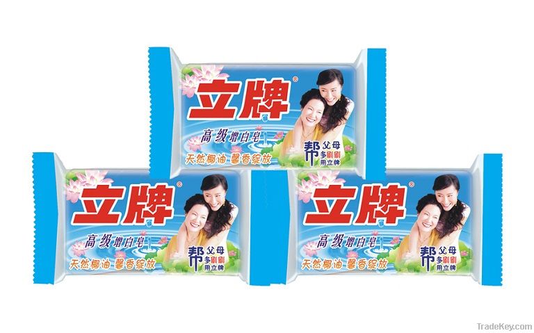 Senior whitening carrying laundry soap