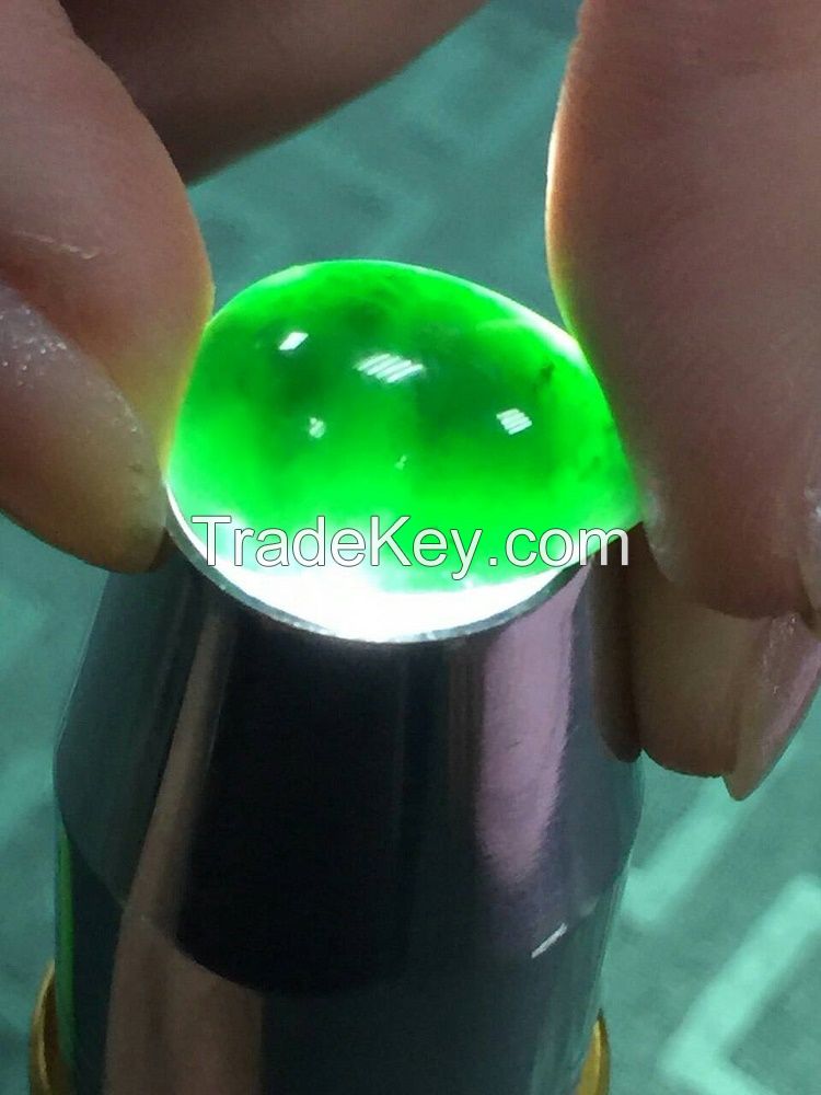 Natural Burma Jadeite (grade-A), Black diamond with high transparency 