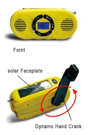 Solar torch with radio and Mobilephone Charger