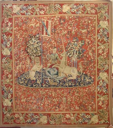 AUbusson Tapestry Handwoven