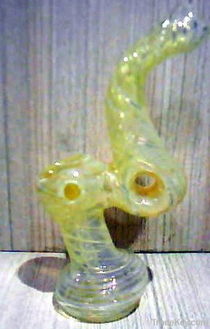 Fumed Glass Donut Bubbler