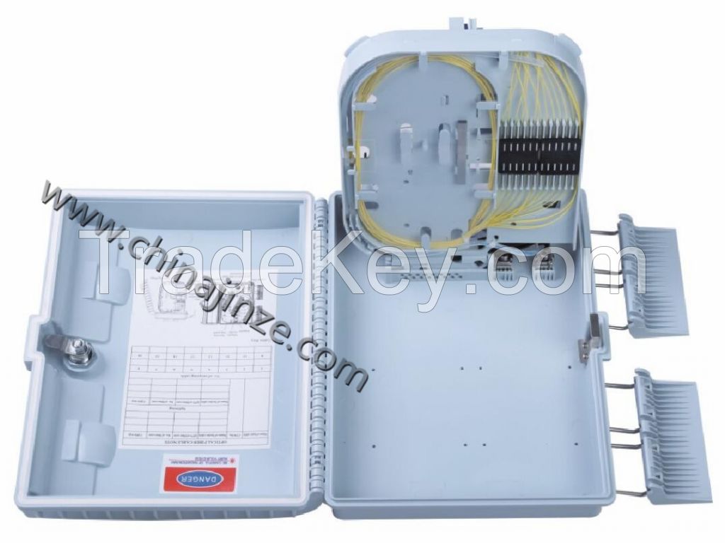 16 core ftth fiber optic  cable metal distribution box,termination box