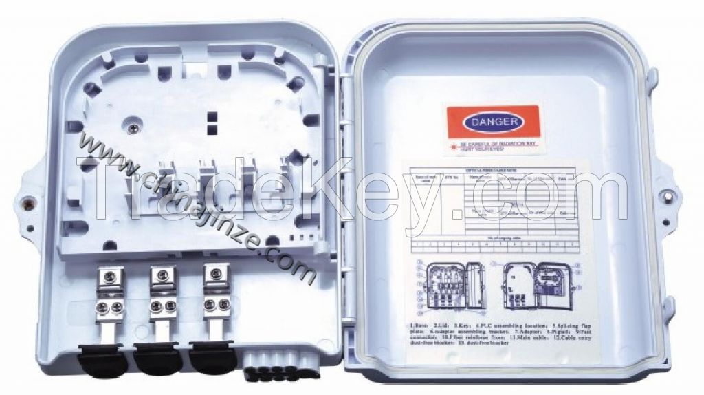 8 core fiber optic distribution box,termination box