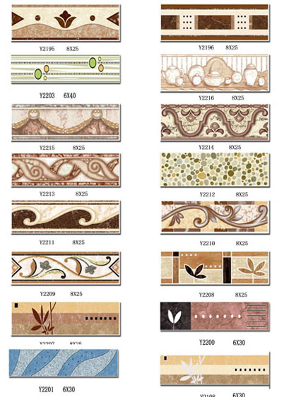 Glazed Ceramic Border Line/ Ceramic border line/ Ceramic waist line