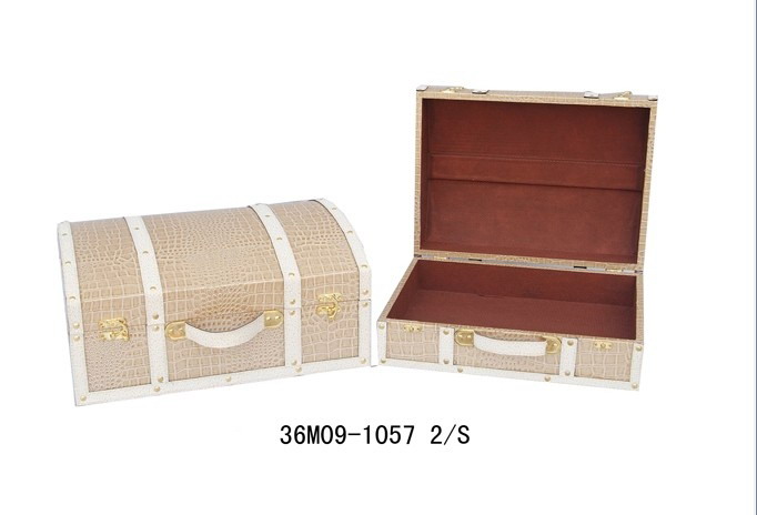 Set 2 Wood Storage Chest