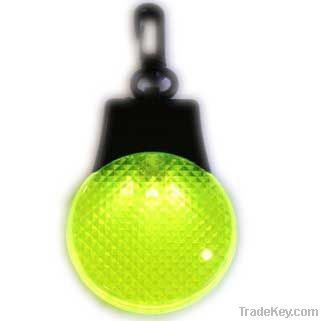 Led flashing reflector light keychain