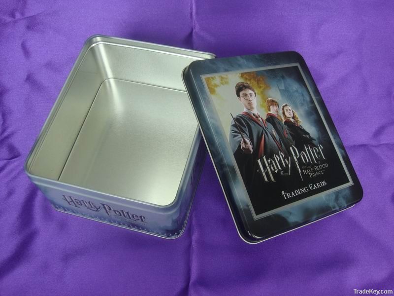 rectangular gift tin box