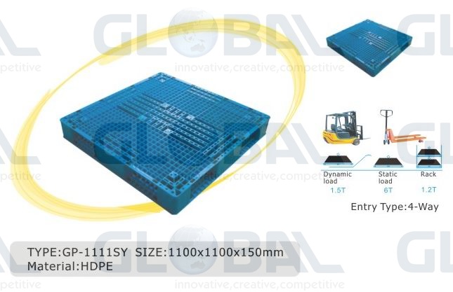 Double Deck Reversible Industrial Plastic Pallets