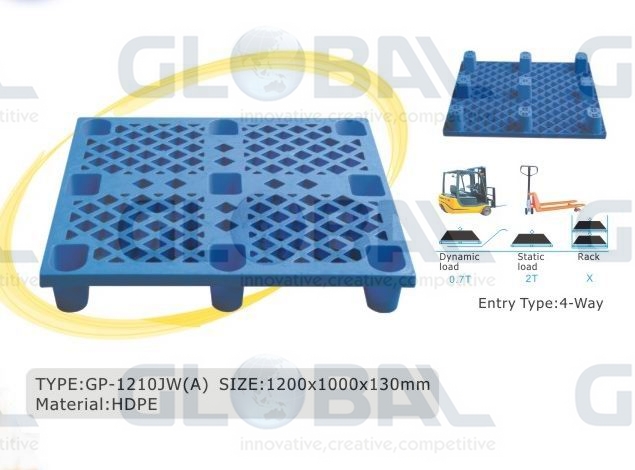 Light Duty Single Faced HDPE Plastic Pallet