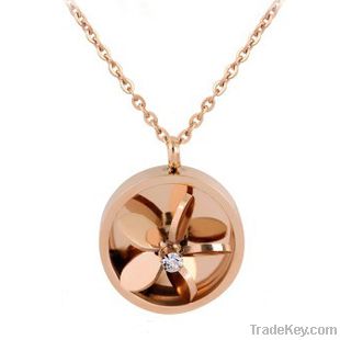 fashion charm necklace, rose gold fashion pendant