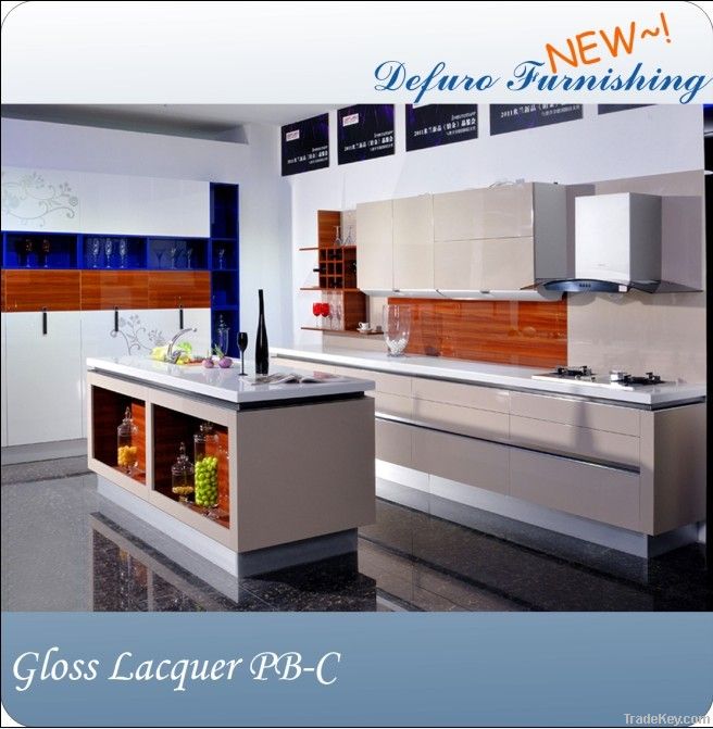 German Style Gloss Lacquer Modular Kitchen