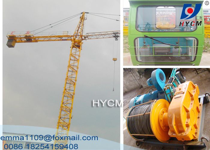 TC3508 Mini Tower Crane 35m Boom 2.5t Load Parameter