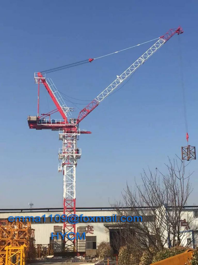 8t D4522 Luffing Tower Crane 45 meters Luffing Jib Factory Price