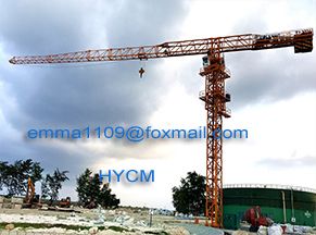 PT5515 Top Flat Tower Crane 8tons Load 45m Working High Specification