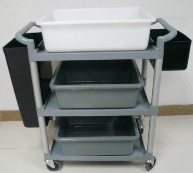 Plastic platform hand trolley