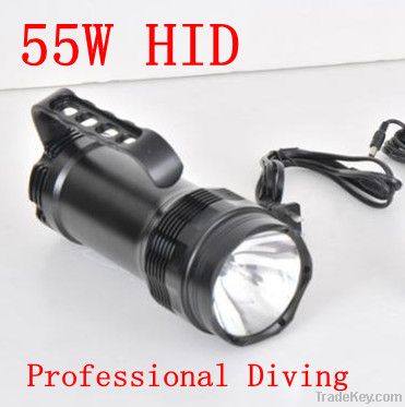 55W HID 3 Modes Diving Light With 6600mah battery Kit