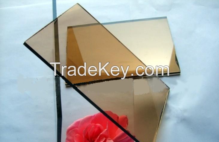 reflective glass, coated glass