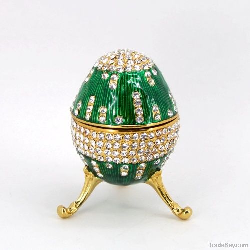 Faberge Easter egg jewelry box Christmas candy box decorative christma