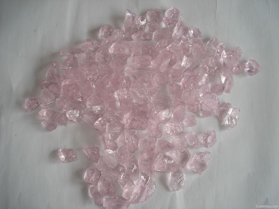 Decorative glass chips