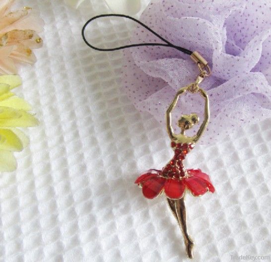 Red Cinderella Cart Pendant