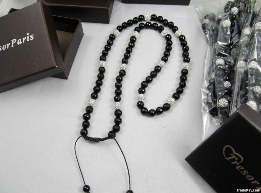 Black Agate Beads Necklace