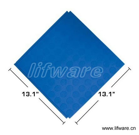 PVC interlocking floor tile