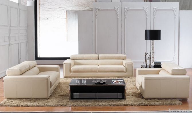 Italian leather modern design hotel sofa