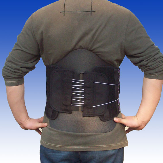 High quality back brace with plastic shell support