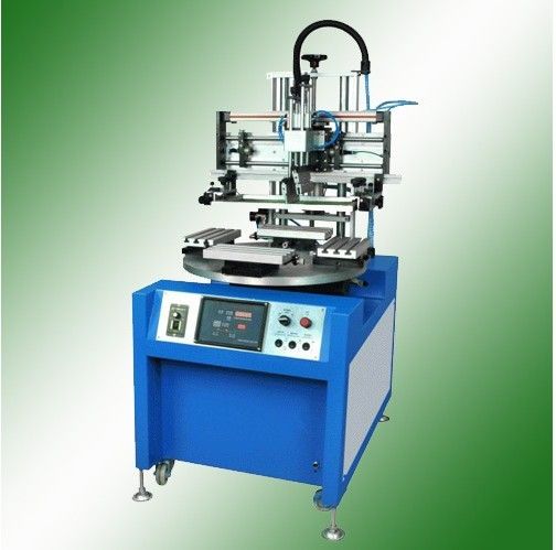 flat screen printing machine with rotary table