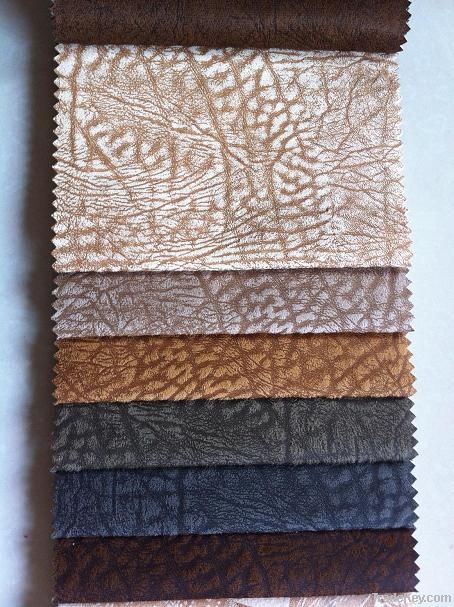 bronzed faux suede fabric