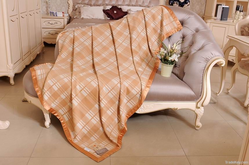 jacquard silk blanket