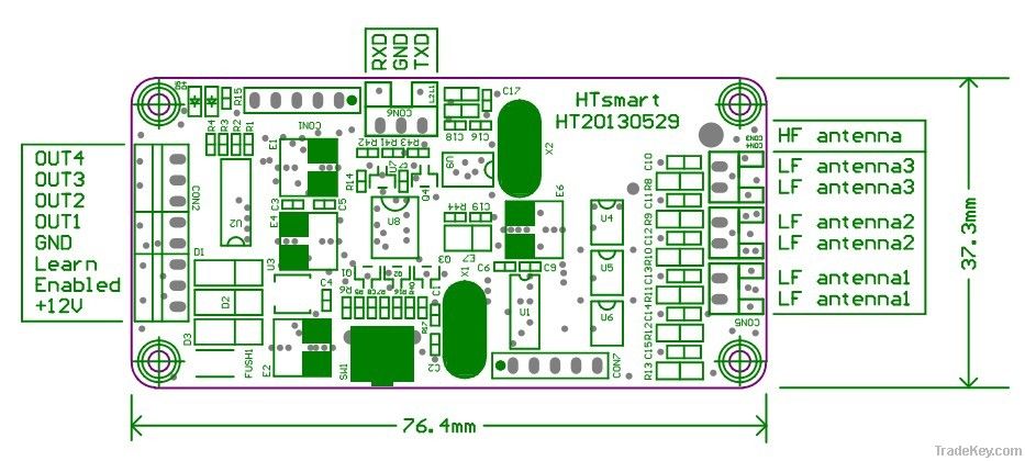 Passive keyless entry module for PKE products R&amp;D, for electric lock