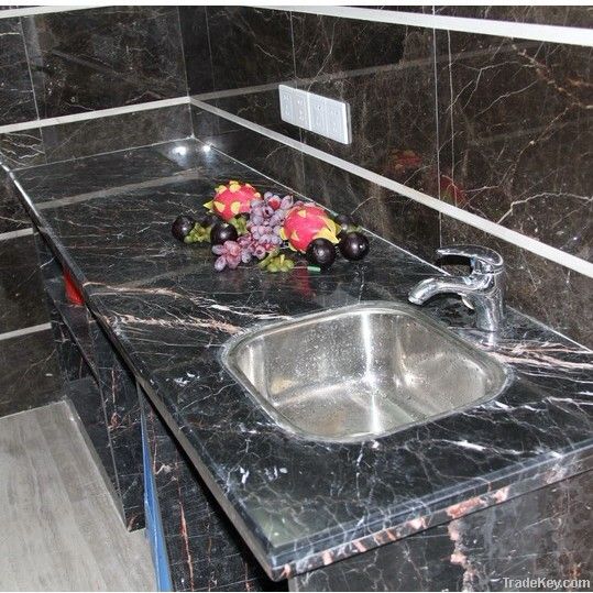 Yunfu black marble countertops