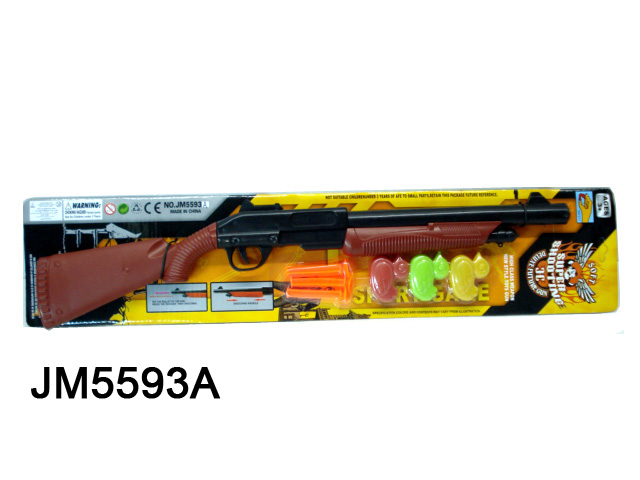 PLASTIC GUN WITH DUCK SHAPE TARGET