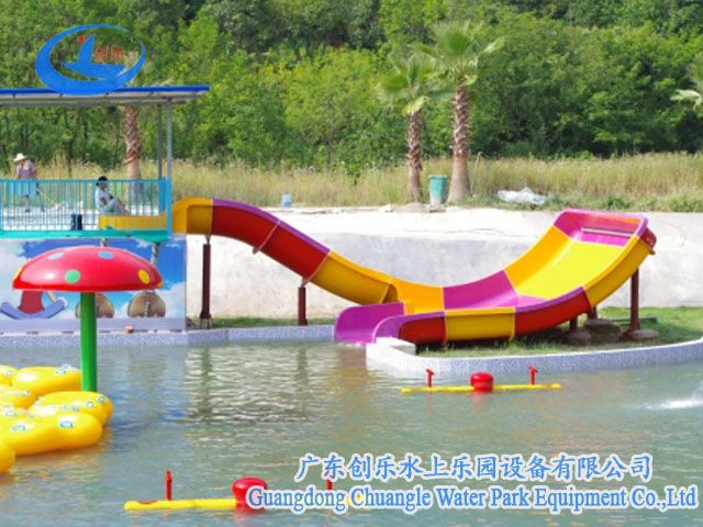 water slide of water park