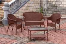 Wicker outdoor furniture set