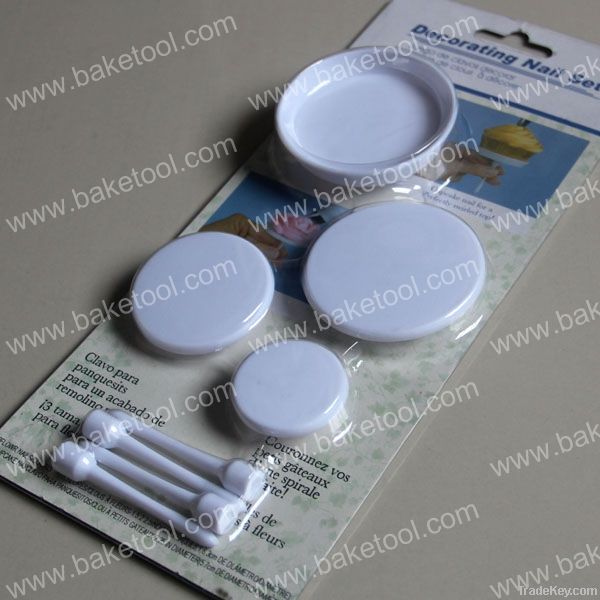 4pcs White Pallet Set Icing cake flower lifter Sugarcraft