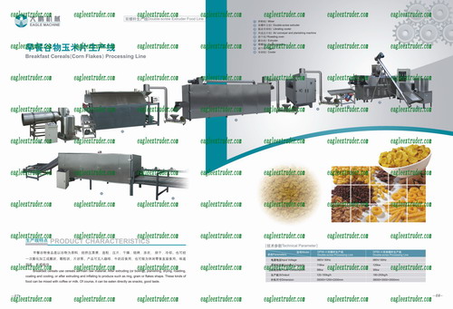 breakfast cereals/corn flakes production line