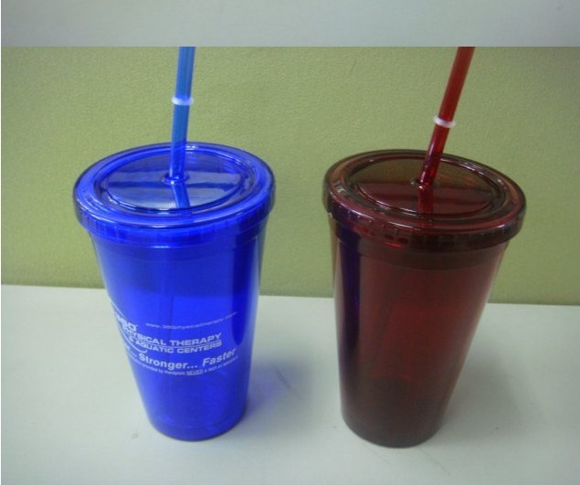 Plastic Double Layer Tumbler