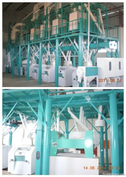 wheat flour mill, roller mill, maize flour milling machine