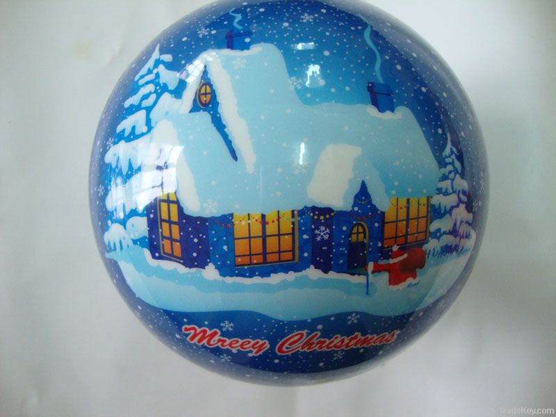 christmas ball, printed christmas ball