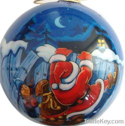 printed christmas ball