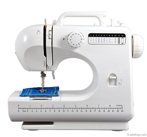 multi-function home use electric button hole sewing machine with 12 stitchs FHSM-506