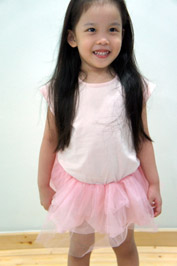 Orange Marshmallow Blouse - Korean Kids Clothing