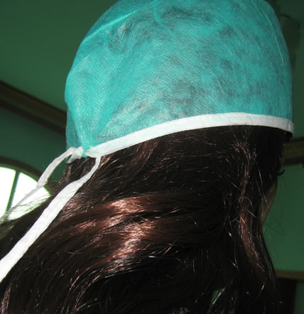 disposable non woven Doctor Cap with tie