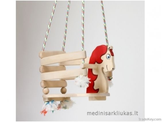 wooden outdoor and indoor eco-friendly handmade swing